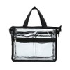 Clear pvc cosmetic bags with removable and adjustable shoulder strap,