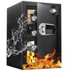 YAYAG 2.5 Cuft Safe Box, Fireproof Waterproof Safety Home Safe