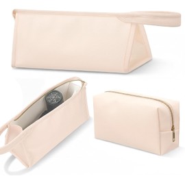 Cosmetic Bag Organizer Travel, Compact Lightweight Accessory for Travel and Daily Use - Paterr 2 PU Leather Hair
