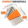 8-Piece Bicycle Hex Key Set for Bike Repair – Metric
