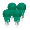 Bioluz LED Green Light Bulbs 60W Replacement Non-Dimmable A19 LED