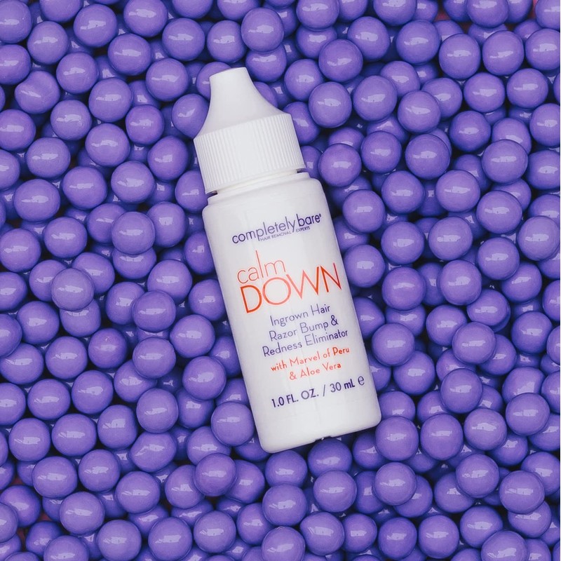completely bare calm DOWN Ingrown Hair, Razor Bump & Redness