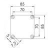 Wiska 10110405 Combi 308 WH 3-221-413 Combi 308 Junction Box,