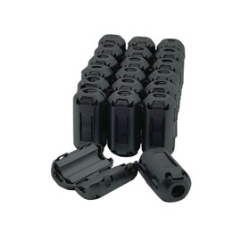 La Mone LFC05 Ferrite Core 0.2 inch (5 mm) Noise Filter High Frequency Noise Cancellation (20 Pieces)