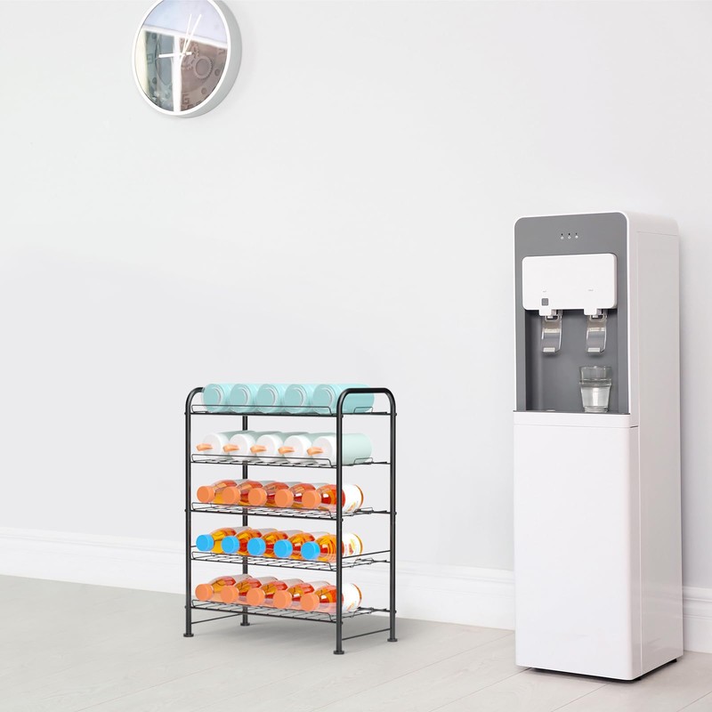 BTY 5 Tier Water Bottle Organizer Small Water Bottle Holder
