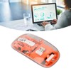 Wireless 2.4G Bluetooth Transparent Mouse 2400 DPI Rechargeable 400mAh RGB