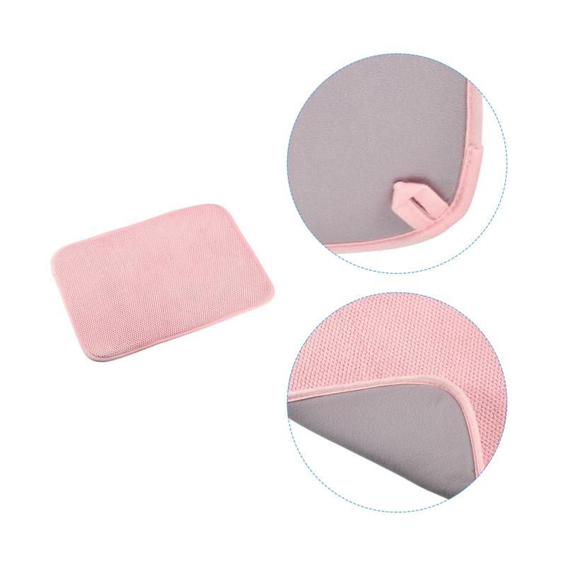 sourcing map Microfiber Dish Drying Mat, 15.75" x 11.82" Dishes