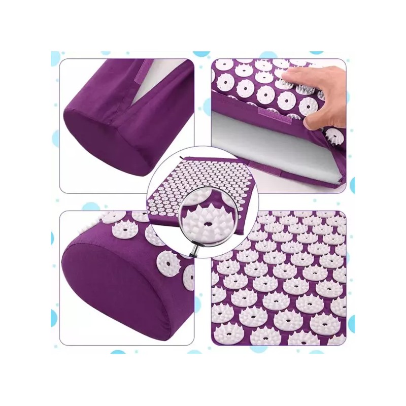 UXOWOXXU 100pcs 지압 플라스틱 스파이크 침술 매트 네일 스트랩 랩