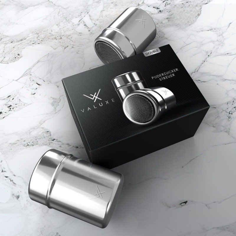 VALUXE® Icing Sugar Shaker Set in 2 Sizes - Stainless