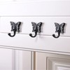 Mgoodoo butterfly hooks for wall,Antique Decorative Wall Hooks 2 pack