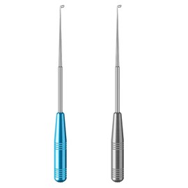 2pcs Fish Hook Remover Hook Remover Quick Easy Operation Fishing Equipment Fishing Tackle Fishing Wish Hook Remover Small Fit for Stream Fishing No Damage Release Fish Hook Remover Tool (Blue + Silver