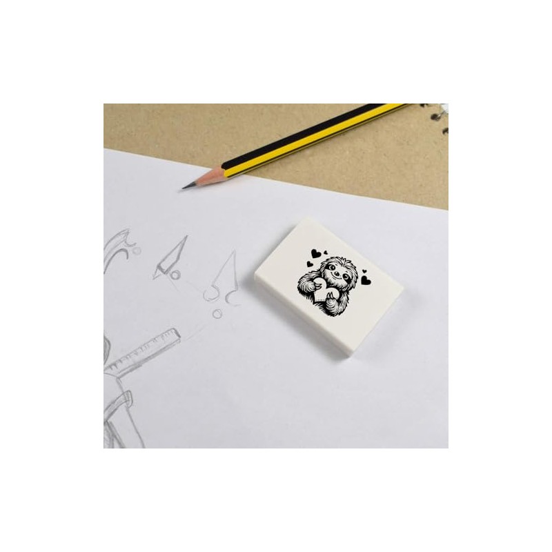 2 x 45mm 'Sweetheart Sloth' Erasers/Rubbers (ER00044099)