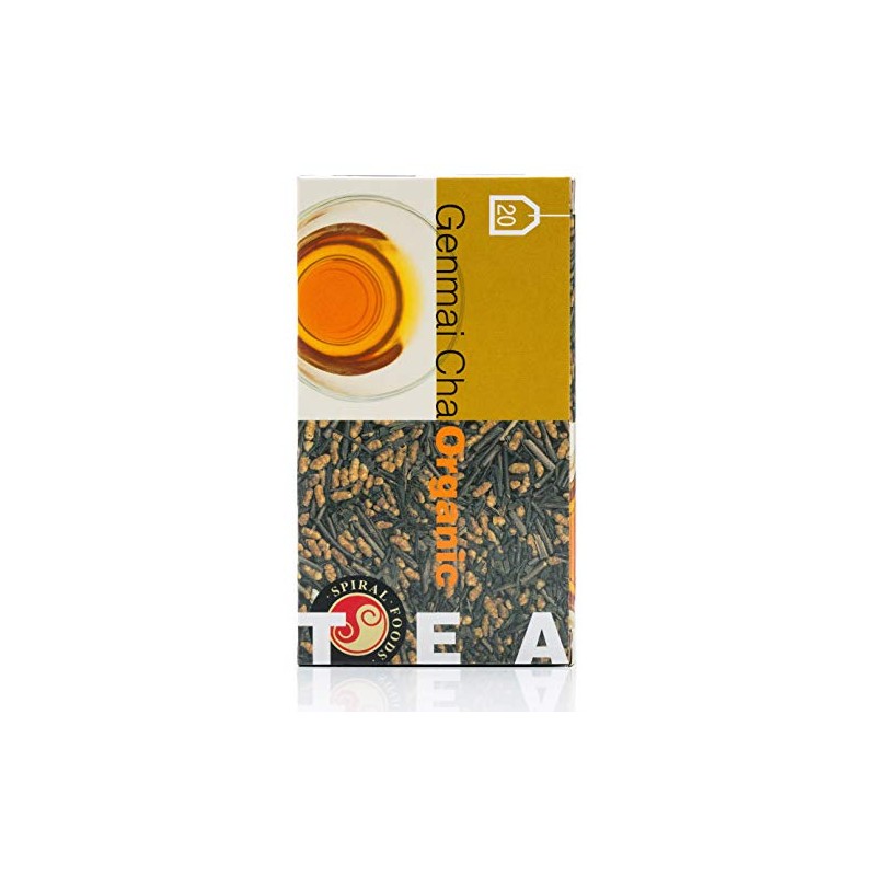 Spiral Foods Organic Genmai Cha Japanese Green Tea 20 Teabags