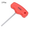sourcing map 2pcs T-Handle Hex Key Wrench 4mm Metric T-Key