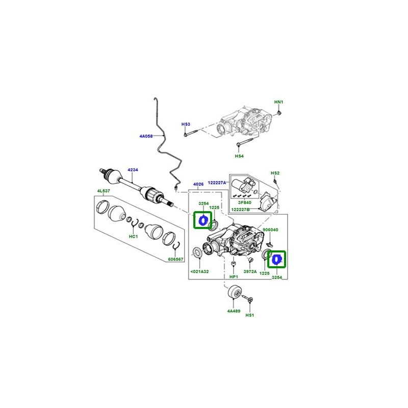 GENUINE DRIVESHAFT SEAL AXLE COMPATIBLE WITH LAND ROVER RANGE ROVER