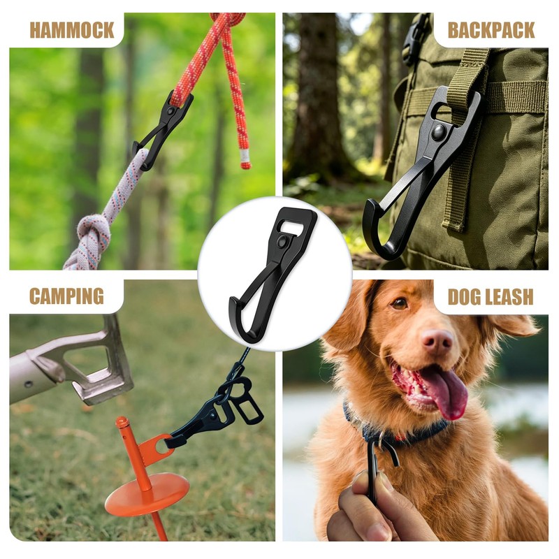 Mi PupJoy 2Pcs Metal Strap Spring Snap Hook, Dog Seat