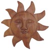 Purity Style Carved Wooden Sun Face