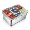 240oz Large 304 Stainless Steel Food Storage Jar with Individual