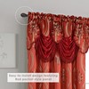 Elegant Comfort Luxurious Beautiful Curtain Panel Set with Attached Valance