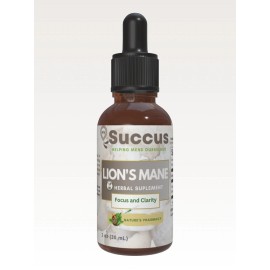 MySuccus Lion's Mane Tincture - (Memory & Focus) - 1 oz, Alcohol Free