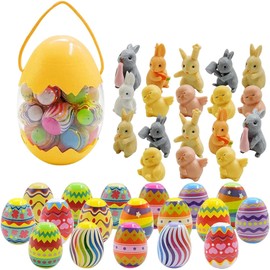 Easter Eggs Easter Eggs Full Of Toys For Kids Colorful Easter Toy Eggs With Chick Bunny Animal Easter Basket Stuffer (style1)