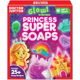 Doctor Jupiter Princess Super Soaps - Soap Making Kit for Kids | Arts & Crafts for Kids Ages 4-6-8-12 | Birthday Gift Ideas for Girls, Unicorn Toys