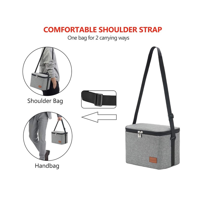 Cool Bag Small Light Insulated Lunch Bag for Work &