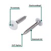 Twistec Facade Fixing Screws Stainless Steel A2, 4.8 x 32