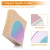 Napkin Holder for Table, Unicorn Background with Rainbow Acrylic Napkin