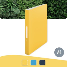 Leitz Cosy Series 42380019 Ring Binder, 190 Sheets, 32 mm Spine Width, Warm Yellow, A4, Cosy Series
