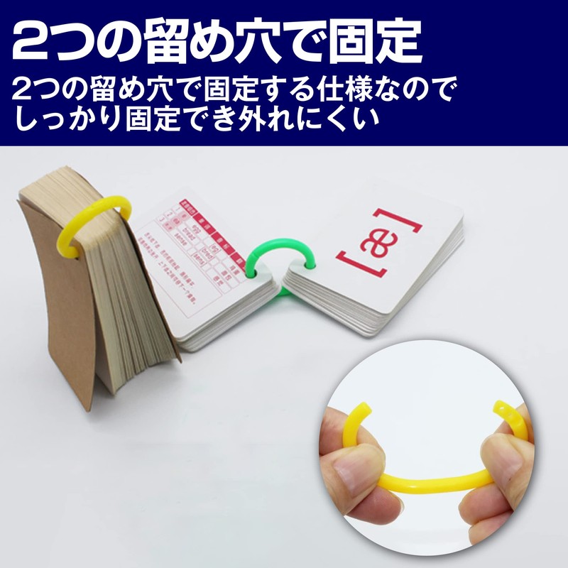 Felimoa Plastic Card Rings, Inner Diameter: Approx. 0.6 inches (15
