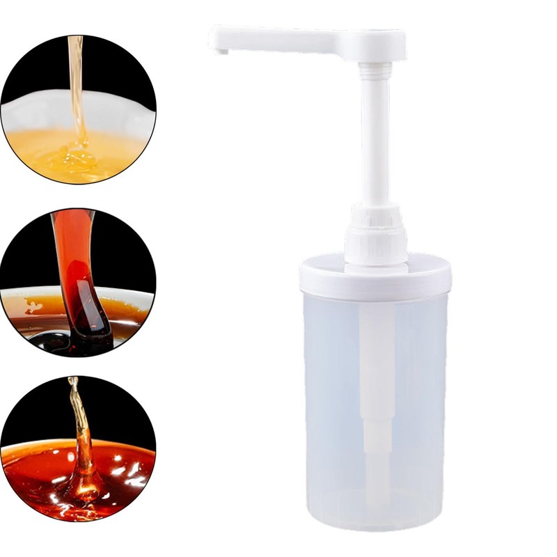 Qianly Quantitative Squeeze Bottle Sauce Pump Dispenser Pump Container Honey
