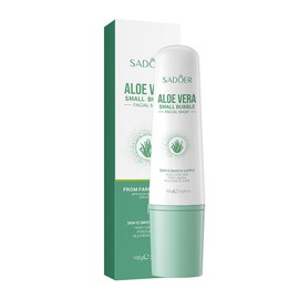Aloe Vera Small Bubble Facial Mask, Hydrating Treatment for Smooth Skin, Contains plant extracts