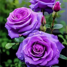 Nygardenia 20pcs Rare Purple Rose Seeds - Ideal for Home Gardens, Easy Germination