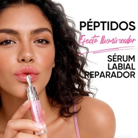SKINTIFIC Lip Gloss Labial Tinted con Polipéptidos y Escualano  Serum Labial Hidratante con Vitamina C, Brillo Espejo con Tinte Rosa Bebé Modulable,  