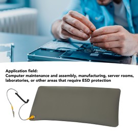 Beufee Anti Static Mat, Anti Static Table Mat Kit Anti Static Mat Rubber Heat Resistant Anti Slip Mat with Ground Wire for Electronics Repair