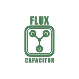 Flux Capacitor Sticker Vinyl Decal Notebook Car Laptop 3.5" x 5.5" (Green)