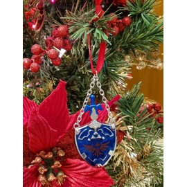 Fandom Emporium Zelda Shield and Sword, Sword is Removable Ornament Gift Christmas Tree Winter Holiday Fandom Teen Adult Present Fan Pendant Durable