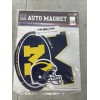 3 Pack Michigan Wolverines Auto Magnets