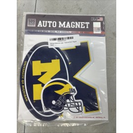 3 Pack Michigan Wolverines Auto Magnets
