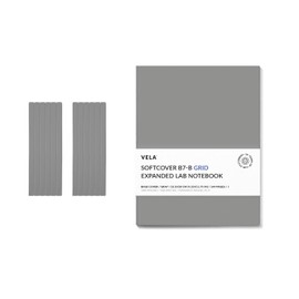 Vela Sciences B7-B (12-Pack) Expanded Softcover Lab Notebook, 9.25 x 11.75 in (23.5 x 30 cm), 144 Pages, Permanent Bound, 70lb Heavyweight Paper (Grid)