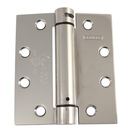 Richelieu 5823CB1 Onward Full Mortise Adjustable Spring Butt Hinge for Exterior Door, Square Corner, 4 1/2-inch (114 mm), Chrome Finish