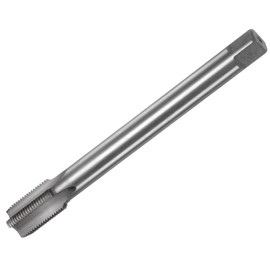 sourcing map Metric Thread Tap M18 x 1.5 H2 Left Hand 160mm Extra Long Straight Flute Screw Thread Milling Machine Taps Threading Tapping Repair Tool