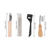 Metal Leather Skiver Set Easy Cutting Incisive Curved Handle Safety