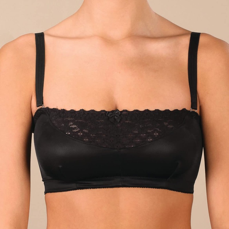 Strapless Lace Bra, Black, 40