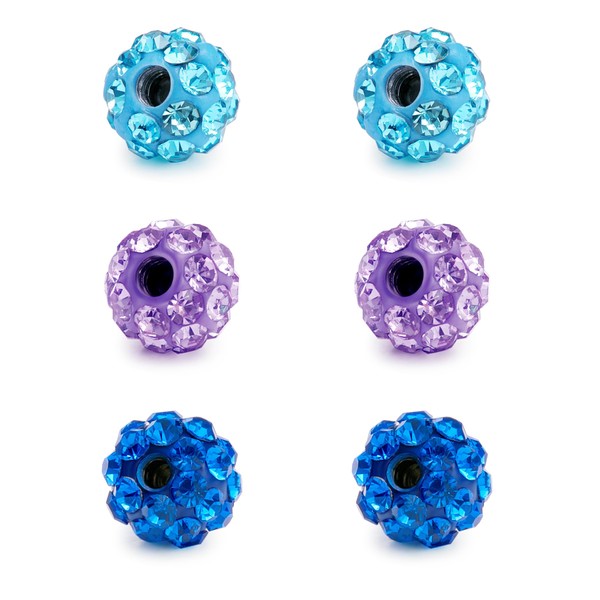 Rajnard Piercing Ball 1.6/1.2/1.0/0.8 mm Thread Surgical Steel 2.5/3/3.5/4/5/6/8 mm
