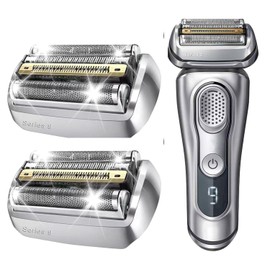 2PCS 92S Series 9 Replacement Head for Braun Series 9 Foil Shaver Replacement Heads for Braun Series 9 Replacement Blades 9290cc, 9291cc, 9370cc, 9293s, 9385cc, 9390cc, 9330s, 9296cc Foil Shaver