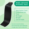 SURNEL Hair Extensions Clip in Human Hair #1 Jet Black
