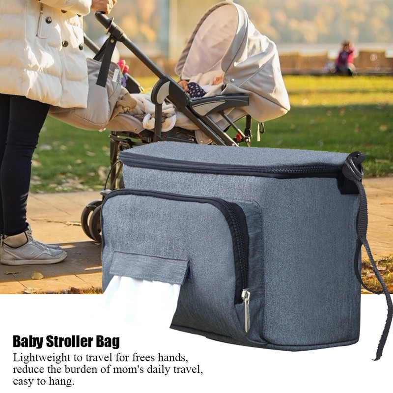 Multifunctional Large Capacity Baby Stroller Hanging Bag Organizer Storage Bag