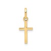 Jewelry Affairs 14k Real Yellow Solid Gold Small Cross Charm